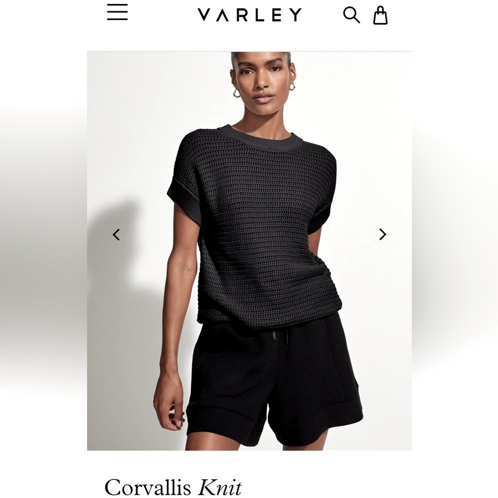 Varley Corvallis Knit black in size small